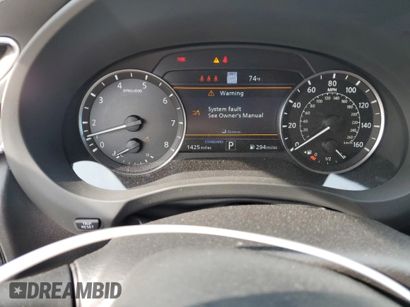 2025 Infiniti QX55 Essential with VIN 3PCAJ5KRXSF100301, listed as a Copart auction lot 54880725 with 1,425 mi miles and Salvage Title. Bid and sale history available at DreamBid. Image 9.