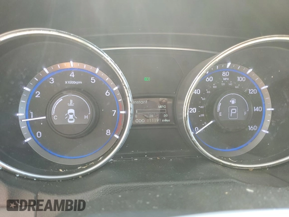 2013 Hyundai Sonata GLS z VIN 5NPEB4AC4DH521702, wystawiony jako Copart lot #56234855 z przebiegiem 111 191 mil mil oraz Szkoda całkowita • Salvage title. Historia ofert i sprzedaży dostępna na DreamBid. Obrazek 9.