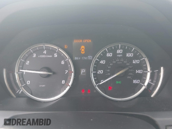 2015 Acura TLX with VIN 19UUB1F33FA009718, listed as a IAAI auction lot 42738052 with 174,152 mi miles and . Bid and sale history available at DreamBid. Image 7.