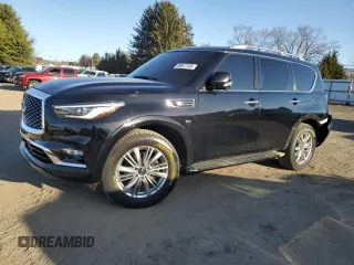 2020 Infiniti QX80 LUXE with VIN JN8AZ2NE9L9253431, listed as a Copart auction lot 49617135 with 102,356 mi miles and Salvage Title. Bid and sale history available at carsss.com. Image 1.