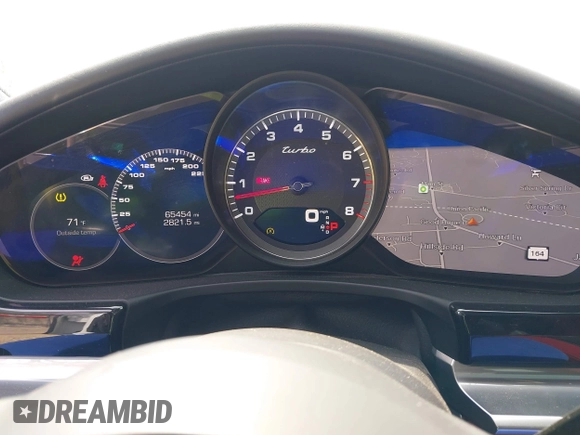 2019 Porsche Panamera Turbo with VIN WP0AF2A7XKL145364, listed as a IAAI auction lot 42206095 with 65,454 mi miles and . Bid and sale history available at DreamBid. Image 7.