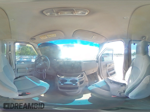 2012 Ford Econoline Passenger XL with VIN 1FBSS3BL5CDA01156, listed as a Copart auction lot 50744455 with 386,889 mi miles and Salvage title. Bid and sale history available at DreamBid. Image 16.
