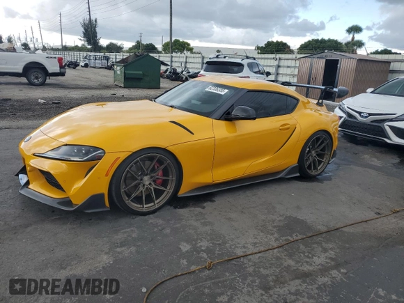 2023 Toyota Supra 3.0 with VIN WZ1DB0G04PW059661, listed as a Copart auction lot 62336385 with 9,293 mi miles and Clean title. Bid and sale history available at DreamBid. Image 1.