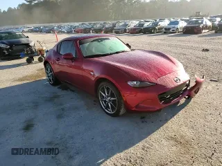 2023 Mazda MX-5 Miata Grand Touring with VIN JM1NDAM71P0559428, listed as a Copart auction lot 76596984 with 7,237 mi miles and Salvage title. Bid and sale history available at DreamBid. Image 11.