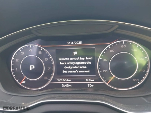 2018 Audi Q5 Premium Plus with VIN WA1BNAFY3J2065499, listed as a IAAI auction lot 41936349 with 121,667 mi miles. Bid and sale history available at carsss.com. Image 7.
