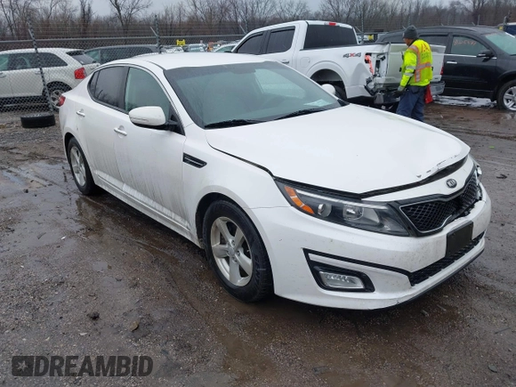 2014 Kia Optima LX z VIN KNAGM4A78E5484514, wystawiony jako IAAI lot #41227492 z przebiegiem 118 531 mil mil oraz . Historia ofert i sprzedaży dostępna na DreamBid. Obrazek 1.
