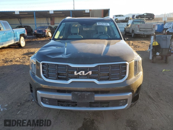 2023 Kia Telluride SX X-Line with VIN 5XYP5DGC9PG348620, listed as a Copart auction lot 84969524 with 39,489 mi miles and Salvage title. Bid and sale history available at DreamBid. Image 5.