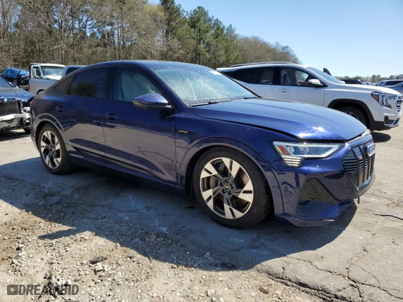 2022 Audi e-tron Sportback S line Premium with VIN WA11ABGE7NB023215, listed as a Copart auction lot 47039524 with 17,005 mi miles. Bid and sale history available at carsss.com. Image 4.