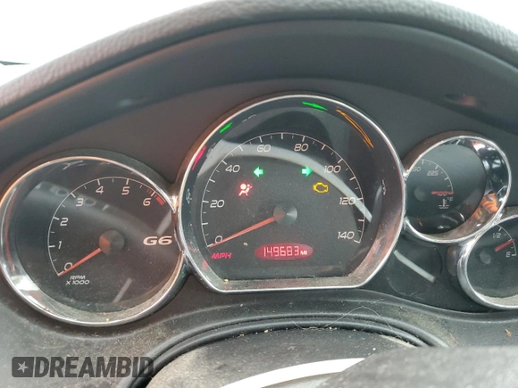 2006 Pontiac G6 6-Cyl z VIN 1G2ZG558764182686, wystawiony jako Copart lot #58741725 z przebiegiem 149 683 mil mil oraz Szkoda całkowita • Salvage title. Historia ofert i sprzedaży dostępna na DreamBid. Obrazek 9.