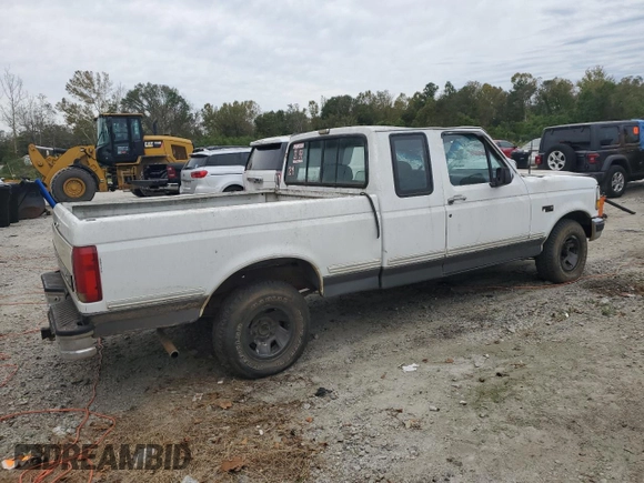 1993 Ford F-150 with VIN 1FTEX15N8PKA10656, listed as a Copart auction lot 75012724 with 287,628 mi miles and Salvage Title. Bid and sale history available at carsss.com. Image 3.