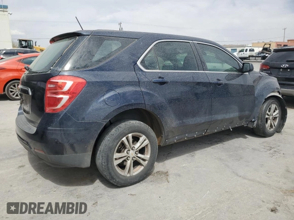 2017 Chevrolet Equinox LS with VIN 2GNALBEK7H6103363, listed as a Copart auction lot 51004595 with 238,552 mi miles and Salvage Title. Bid and sale history available at DreamBid. Image 3.