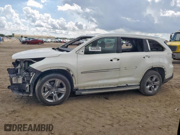 2019 Toyota Highlander Limited с VIN 5TDDZRFH7KS720789, выставлен на аукционе Copart как лот 62322695 с пробегом 51 095 миль миль и Списание • Salvage title. История ставок и продаж доступна на DreamBid. Изображение 1.