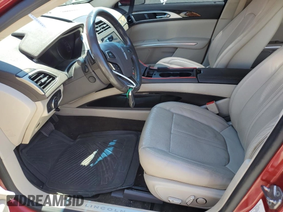2016 Lincoln MKZ with VIN 3LN6L2GK9GR621263, listed as a Copart auction lot 61507285 with 119,395 mi miles and Salvage title. Bid and sale history available at DreamBid. Image 7.
