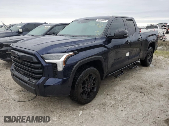 2023 Toyota Tundra 2WD SR5 with VIN 5TFLA5AA5PX022981, listed as a Copart auction lot 76268874 with 15,709 mi miles and Non Repairable. Bid and sale history available at carsss.com. Image 1.