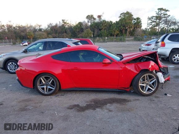 2024 Ford Mustang EcoBoost with VIN 1FA6P8TH3R5134500, listed as a IAAI auction lot 41606977 with 2,369 mi miles and . Bid and sale history available at DreamBid. Image 14.