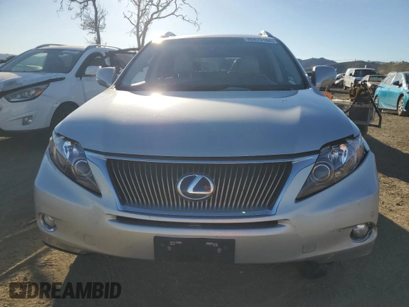 2010 Lexus RX 450h with VIN JTJBC1BA0A2008842, listed as a Copart auction lot 86875184 with 202,885 mi miles and Salvage title. Bid and sale history available at DreamBid. Image 5.