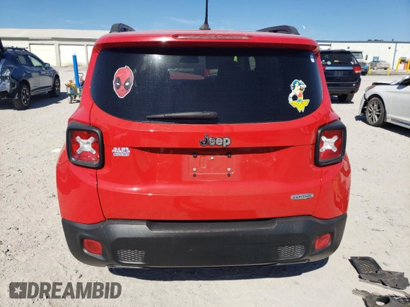 2015 Jeep Renegade Latitude with VIN ZACCJABH0FPB63177, listed as a Copart auction lot 77306944 with 92,026 mi miles and Salvage Title. Bid and sale history available at carsss.com. Image 6.