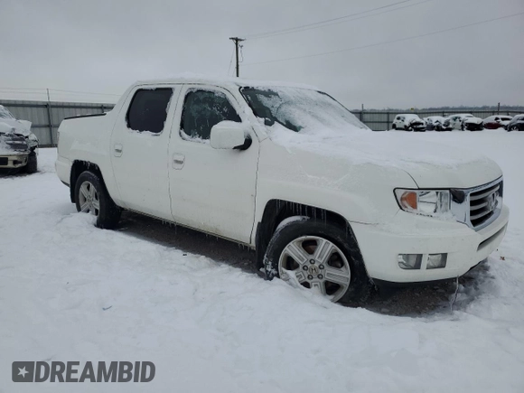 2013 Honda Ridgeline RTL with VIN 5FPYK1F54DB012107, listed as a Copart auction lot 87448454 with 113,178 mi miles and Salvage title. Bid and sale history available at DreamBid. Image 4.