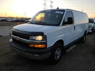 2019 Chevrolet Express Cargo with VIN 1GCWGAFP4K1284942, listed as a Copart auction lot 87129104 with 214,850 mi miles and Clean title. Bid and sale history available at DreamBid. Image 1.