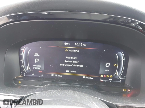 2024 Infiniti QX60 Luxe with VIN 5N1DL1FS1RC335847, listed as a IAAI auction lot 42255354 with 12,219 mi miles and . Bid and sale history available at DreamBid. Image 7.