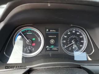 2021 Hyundai Sonata Hybrid Blue with VIN KMHL24JJ4MA033794, listed as a Copart auction lot 70527553 with 119,330 mi miles. Bid and sale history available at carsss.com. Image 9.