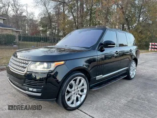 2014 Land Rover Range Rover Supercharged with VIN SALGS2TF6EA155229, listed as a Copart auction lot 57189225 with 95,369 mi miles and Salvage Title. Bid and sale history available at DreamBid. Image 2.