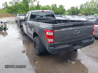 2022 Ford F-150 XL with VIN 1FTMF1CB1NKE51677, listed as a IAAI auction lot 42178807 with 8,260 mi miles and . Bid and sale history available at DreamBid. Image 3.