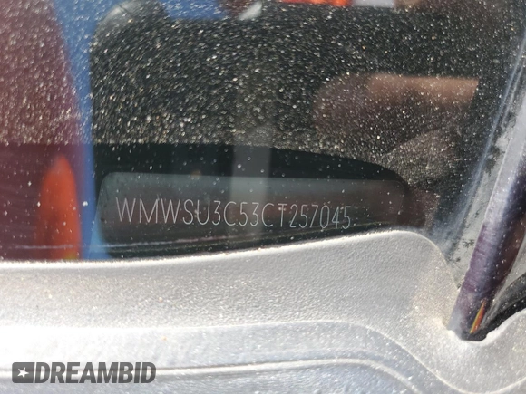 2012 MINI Hardtop with VIN WMWSU3C53CT257045, listed as a Copart auction lot 51662035 with 176,567 mi miles and Salvage Title. Bid and sale history available at DreamBid. Image 14.