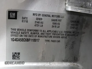 2011 Buick LaCrosse CX with VIN 1G4GA5EC6BF118917, listed as a Copart auction lot 61880053 with 0 mi miles and Salvage Title. Bid and sale history available at carsss.com. Image 14.