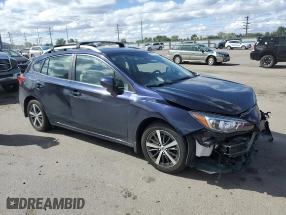 2020 Subaru Impreza Premium with VIN 4S3GTAD64L3704621, listed as a Copart auction lot 56699345 with 27,416 mi miles and Salvage title. Bid and sale history available at DreamBid. Image 4.