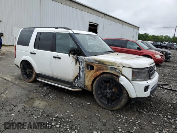2016 Land Rover LR4 HSE Lux with VIN SALAK2V61GA802612, listed as a Copart auction lot 56620595 with Not Provided miles and Salvage Title. Bid and sale history available at DreamBid. Image 4.