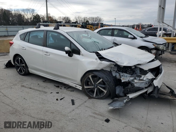 2020 Subaru Impreza Special Sports with VIN 4S3GTAL60L3724883, listed as a Copart auction lot 82643194 with 83,626 mi miles and Salvage title. Bid and sale history available at DreamBid. Image 4.