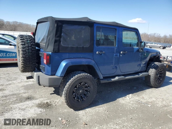 2010 Jeep Wrangler Unlimited Sahara with VIN 1J4HA5H11AL143608, listed as a Copart auction lot 46091715 with 480,747 mi miles and Salvage Title. Bid and sale history available at carsss.com. Image 3.