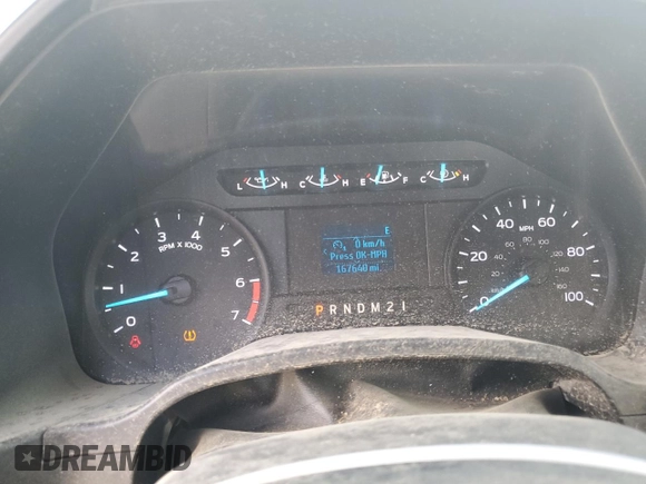 2018 Ford F-250 XL with VIN 1FT7X2B65JEB31372, listed as a Copart auction lot 52757495 with 167,640 mi miles and Clean title. Bid and sale history available at DreamBid. Image 9.