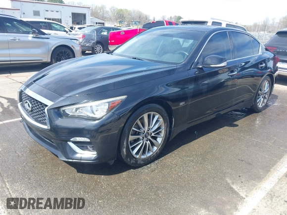2018 Infiniti Q50 3.0t LUXE with VIN JN1EV7AP2JM351176, listed as a IAAI auction lot 41837214 with 125,535 mi miles. Bid and sale history available at carsss.com. Image 17.