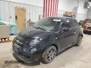 2013 FIAT 500 Turbo with VIN 3C3CFFHHXDT594361, listed as a Copart auction lot 85491244 with 49,619 mi miles and Salvage Title. Bid and sale history available at carsss.com. Image 1.