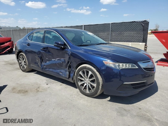 2017 Acura TLX with VIN 19UUB1F31HA001345, listed as a Copart auction lot 48944625 with 77,827 mi miles and Salvage Title. Bid and sale history available at carsss.com. Image 4.