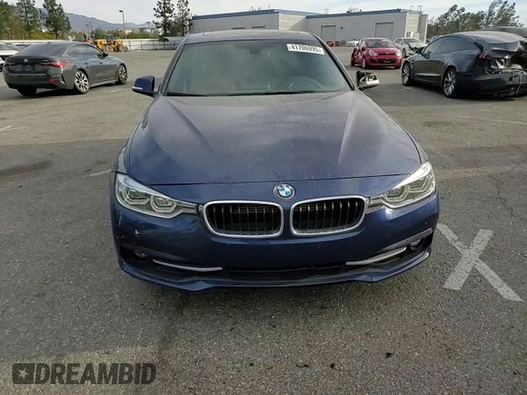 2017 BMW 3 Series 330e iPerformance with VIN WBA8E1C31HA030000, listed as a Copart auction lot 41706995 with 93,213 mi miles and Salvage Title. Bid and sale history available at carsss.com. Image 10.