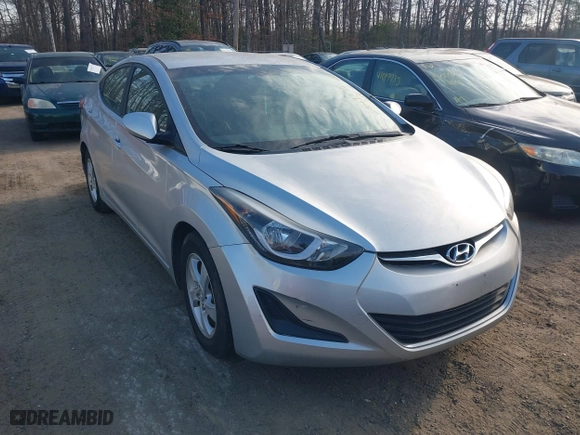 2014 Hyundai Elantra SE with VIN KMHDH4AE8EU092157, listed as a IAAI auction lot 41849735 with 152,161 mi miles. Bid and sale history available at carsss.com. Image 1.