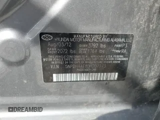 2013 Hyundai Elantra GLS с VIN 5NPDH4AE8DH207773, выставлен на аукционе Copart как лот 53267505 с пробегом 144 775 миль миль и Списание • Salvage title. История ставок и продаж доступна на DreamBid. Изображение 12.