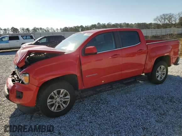 2019 GMC Canyon 2WD SLE with VIN 1GTG5CEN8K1232722, listed as a Copart auction lot 43404855 with 124,051 mi miles and Salvage Title. Bid and sale history available at carsss.com. Image 1.