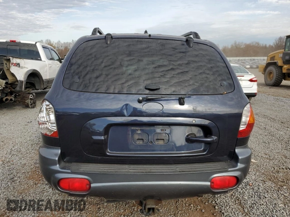 2004 Hyundai Santa Fe GLS with VIN KM8SC73DX4U816487, listed as a Copart auction lot 78977854 with 209,927 mi miles and Salvage Title. Bid and sale history available at DreamBid. Image 6.