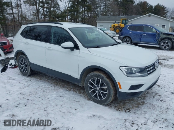 2021 Volkswagen Tiguan S with VIN 3VV0B7AX0MM092097, listed as a IAAI auction lot 41612128 with 49,525 mi miles and . Bid and sale history available at DreamBid. Image 1.