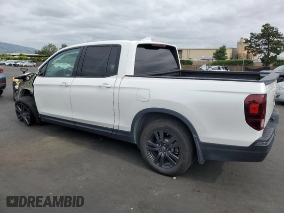 2019 Honda Ridgeline Sport with VIN 5FPYK3F12KB047265, listed as a Copart auction lot 54433275 with 87,837 mi miles and Salvage title. Bid and sale history available at DreamBid. Image 2.
