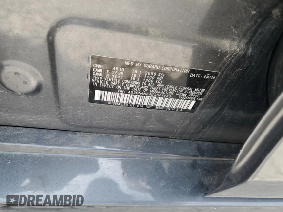 2019 Subaru Legacy Limited with VIN 4S3BNAN64K3004258, listed as a Copart auction lot 60420105 with 65,285 mi miles and Salvage title. Bid and sale history available at DreamBid. Image 13.