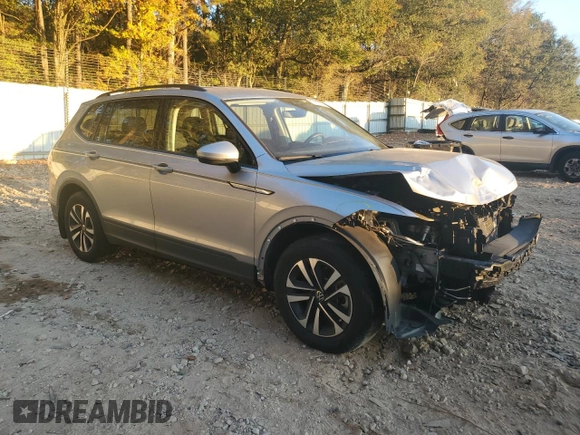 2024 Volkswagen Tiguan S with VIN 3VVRB7AX3RM005811, listed as a Copart auction lot 79413694 with 27,749 mi miles and Clean Title. Bid and sale history available at carsss.com. Image 4.