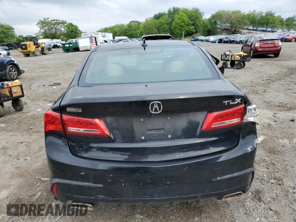 2018 Acura TLX z VIN 19UUB2F34JA005529, wystawiony jako Copart lot #54868315 z przebiegiem Nie podano mil oraz Szkoda całkowita • Salvage title. Historia ofert i sprzedaży dostępna na DreamBid. Obrazek 6.