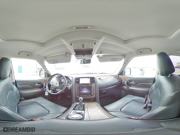 2021 Infiniti QX80 PREMIUM SELECT with VIN JN8AZ2AD1M9861183, listed as a Copart auction lot 43928145 with 54,055 mi miles and Salvage Title. Bid and sale history available at carsss.com. Image 16.