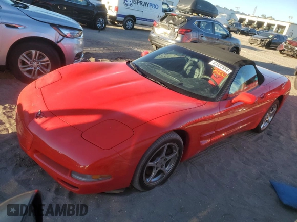2001 Chevrolet Corvette with VIN 1G1YY32G915122862, listed as a Copart auction lot 81937694 with 0 mi miles and Salvage Title. Bid and sale history available at carsss.com. Image 1.