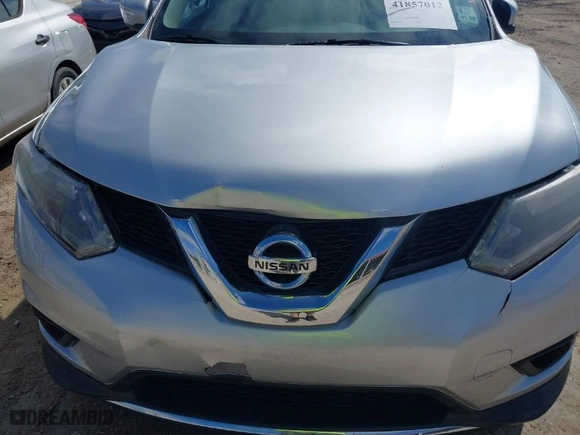 2015 Nissan Rogue SV with VIN KNMAT2MT0FP575579, listed as a IAAI auction lot 41857012 with 52,729 mi miles. Bid and sale history available at carsss.com. Image 6.